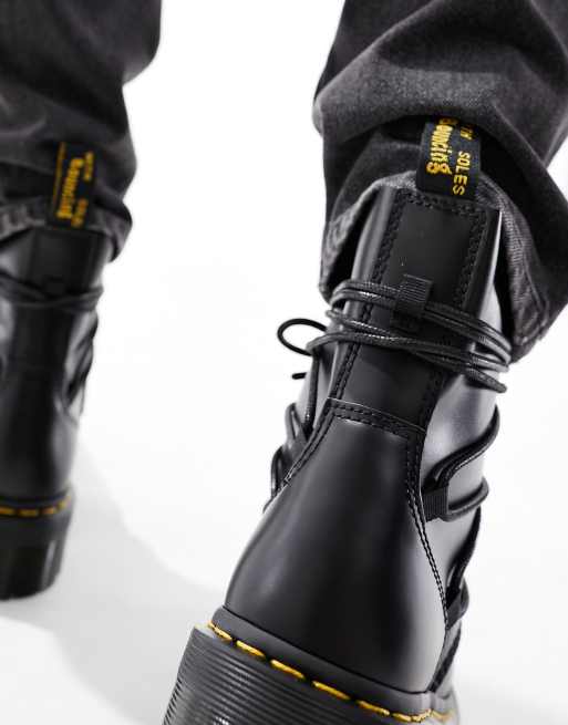 Dr Martens – Jarrick II – Svarta boots i slätt läder med snörning, 4 av 4