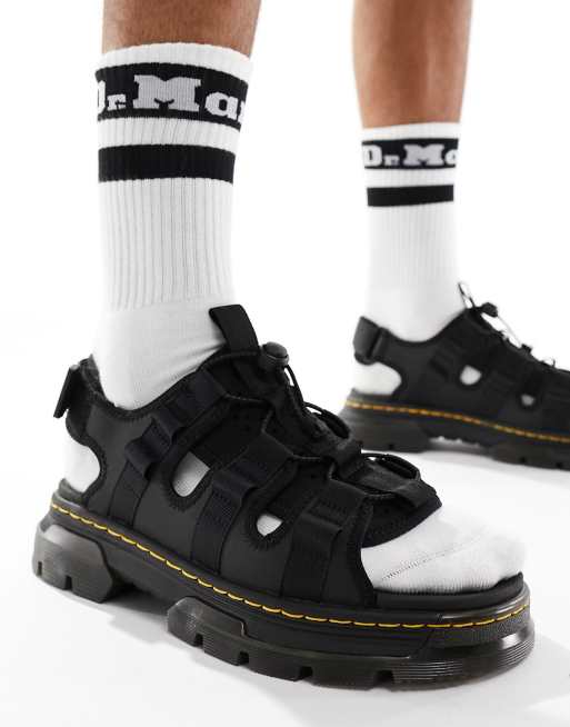 Dr. Martens – Jericho – Czarne sandały w stylu roboczym