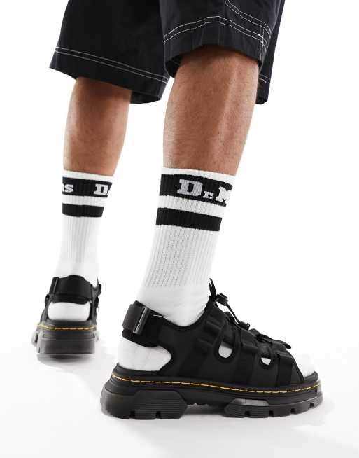 Dr Martens Jericho utility sandals in black | ASOS