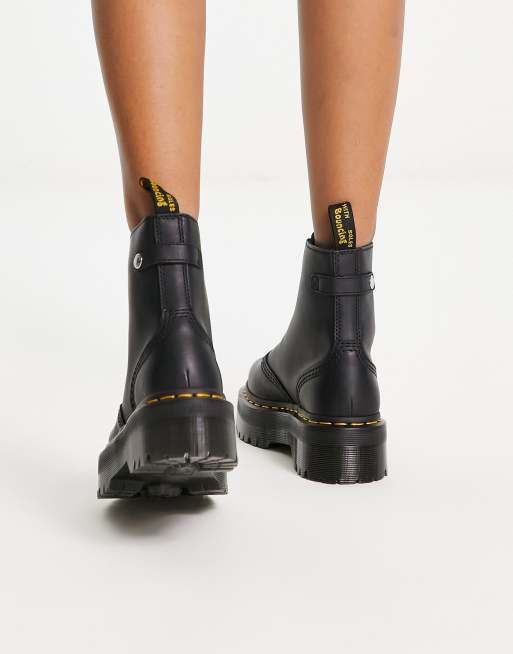 Dr Martens Jetta zip quad boots in black