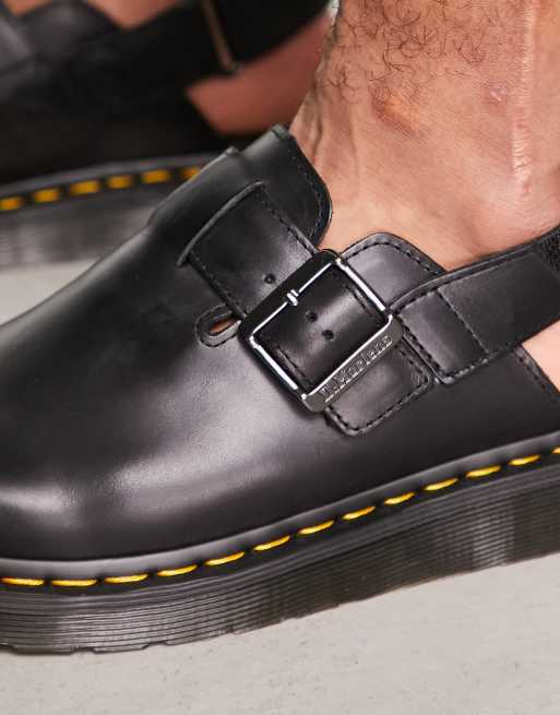Dr Martens Jorge II clogs in black brando leather, 3 of 4