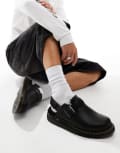 [Dr Martens] Dr Martens Jorge II faux fur lined mules in black leather 46 BLACK