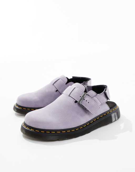 Dr Martens Jorge II mules in lilac suede | ASOS