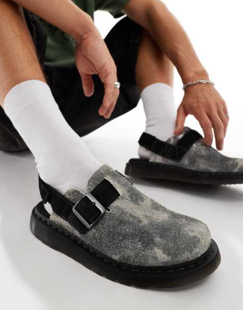 Dr. Martens - Jorge II - Sabot grigi in camoscio - view 1