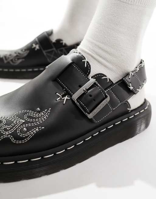 Dr Martens - Jorge II - Western gotische muiltjes in zwart leer, 3 van 4