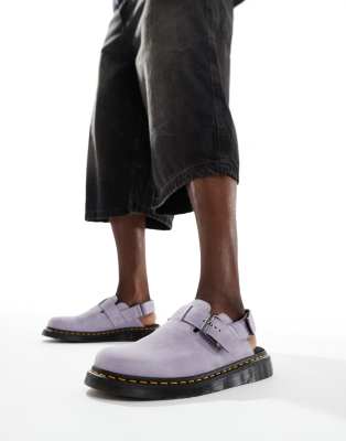 Dr. Martens - Jorge II - Wildleder-Mules in Flieder-Lila