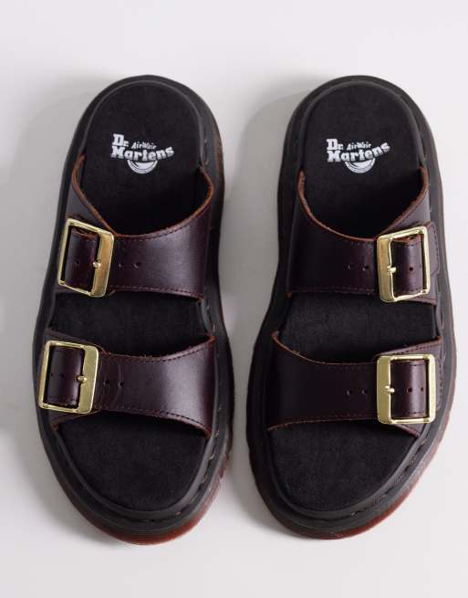Dr Martens – Josef – Ciemnobrązowe wsuwane sandały, 2 z 4