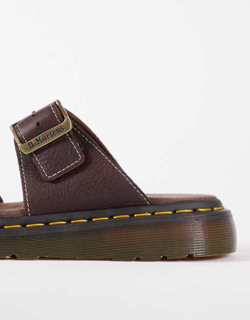 Dr Martens - Josef - Mørkebrune slider-sandaler, 4 af 4