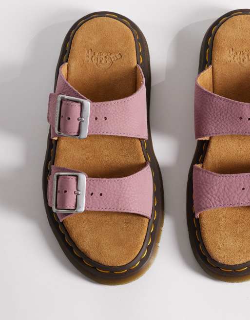 Dr Martens Josef slide sandal in dusty rose, 3 of 4