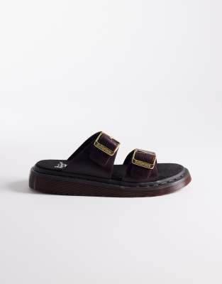 Dr Martens - Josef - Slider-Sandalen in Dunkelbraun-Brown Brown 41
