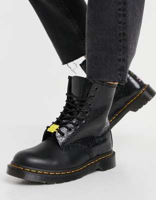 1460 keith haring leather boots