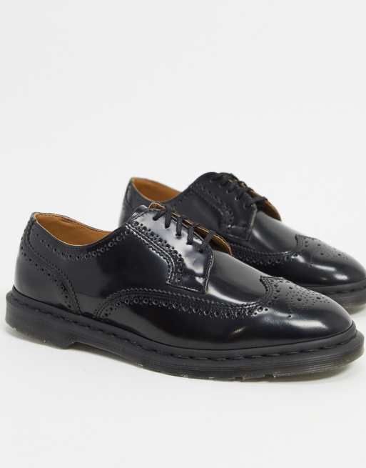 Dr Martens kelvin ii 3 eye brogues in black