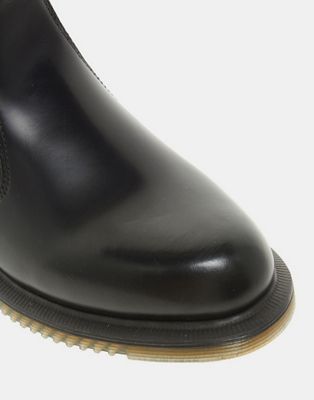 dr martens kensington flora black croco chelsea boots