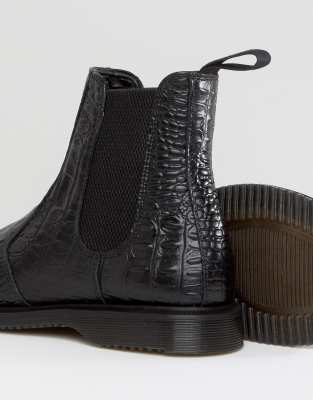 dr martens flora croc black