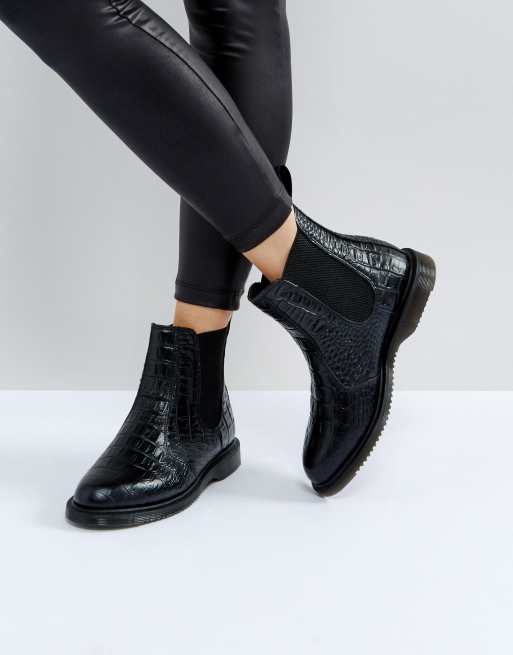dr martens kensington flora snakeskin