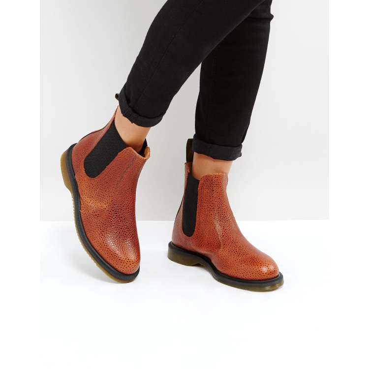 Dr Martens Kensington Flora Chestnut Chelsea Boots