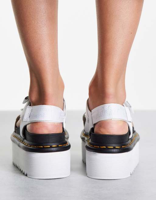 Dr Martens Kimber chunky sandals in white | ASOS