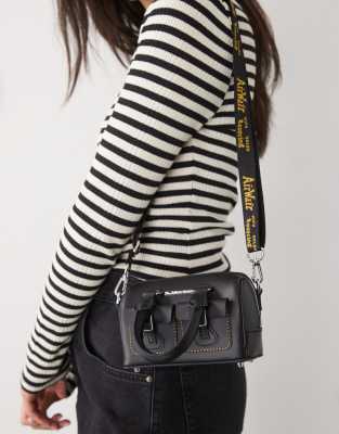 Dr. Martens - Kleine Tasche in Schwarz mit Tragegriff und Kontrastnähten