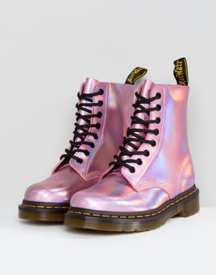 Dr Martens Leather Holographic Pink 