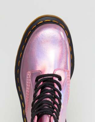 dr martens holographic pink