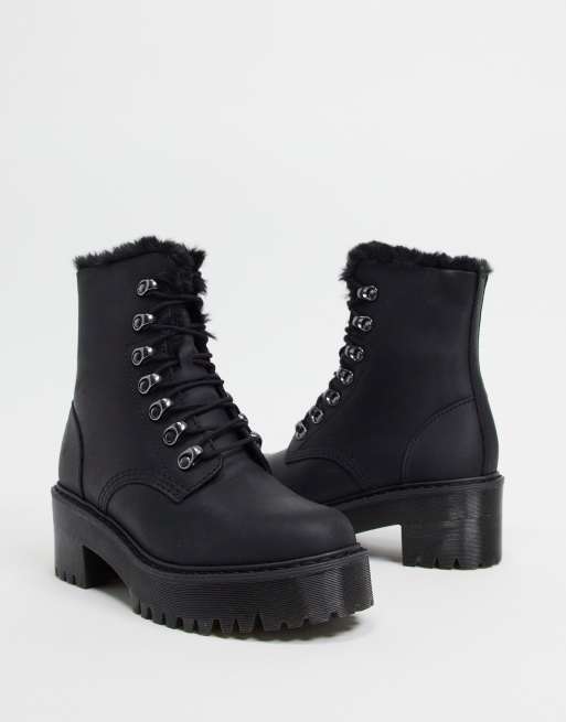 dr martens leona black boots