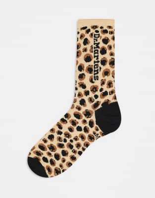 Dr Martens Dr Martens Leopard Print sock-Multi