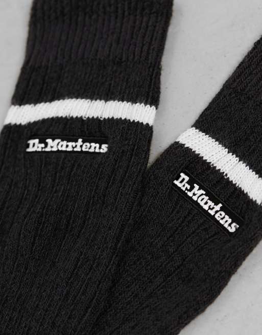 Dr Martens long marl socks in black, 3 of 4