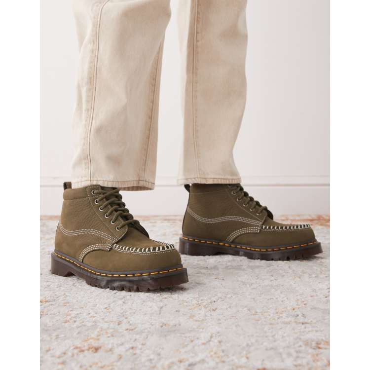 Dr Martens Lowell Chukka boot in olive nubuck | ASOS