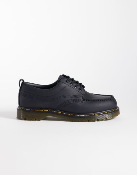 Dr. Martens - Lowell - Scarpe unisex con 4 occhielli nero Crazy Horse - view 1