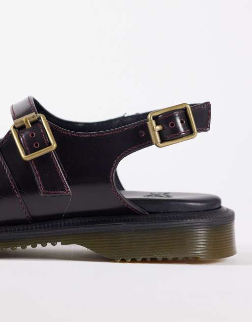 Dr Martens Madaline Mary Jane cut out shoe in cherry red, 4 of 4