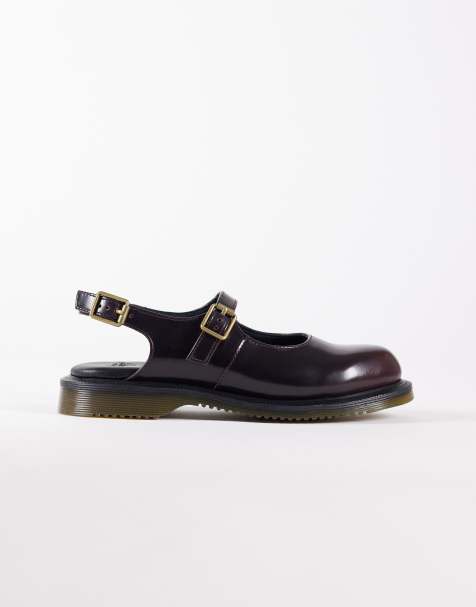 Dr. Martens – Madaline – Mary-Jane-Schuhe in Kirschrot mit Zierausschnitt - view 1