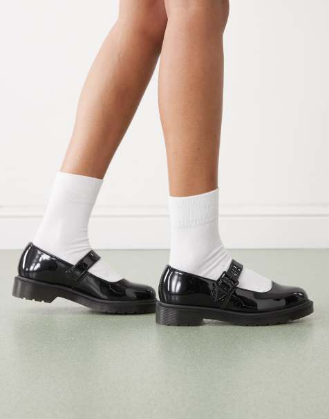 Dr Martens Mariel Patent shoe in black - view 1