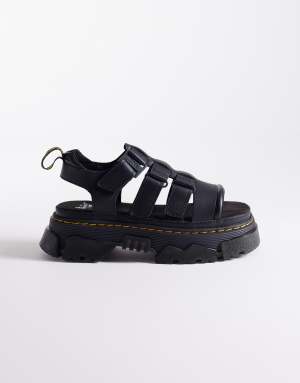 Dr Martens Mattison three strap sandal in black