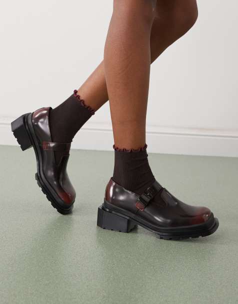 Dr. Martens - Maybole - Babies en cuir - Bordeaux - view 1