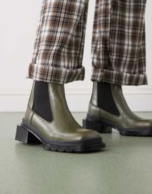  Maybole Chelsea Boot in olive green