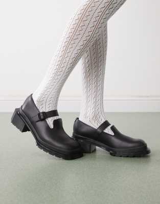 Dr. Martens - Maybole - Mary-Jane-Schuhe aus Leder in Schwarz