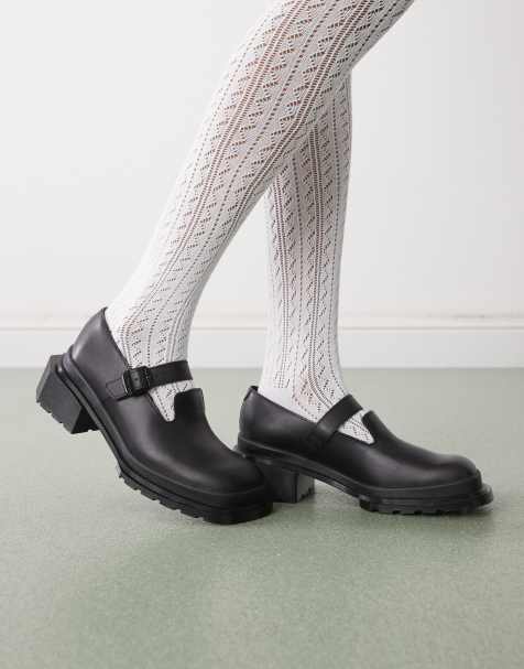 Dr Martens Maybole mary janes shoes in black leather - view 1