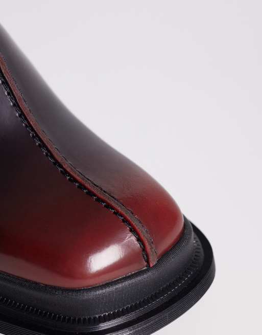 Dr. Martens - Maybole - Mules à bout carré - Rouge cerise, 3 de 4