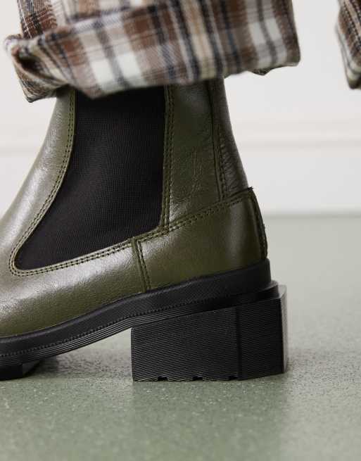 Dr. Martens - Maybole - Olivengrønne Chelsea-støvler, 2 af 4