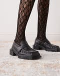 [Dr Martens] Dr Martens Maybole ruched detail loafers in black 39 BLACK