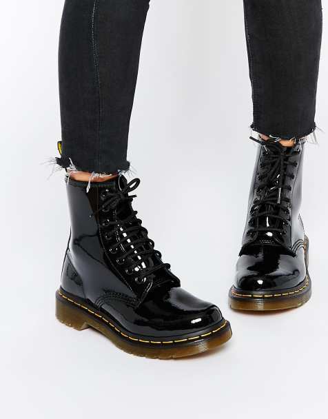 Dr Martens - Modern Classics 1460 - Anfibi in vernice a 8 occhielli - view 1