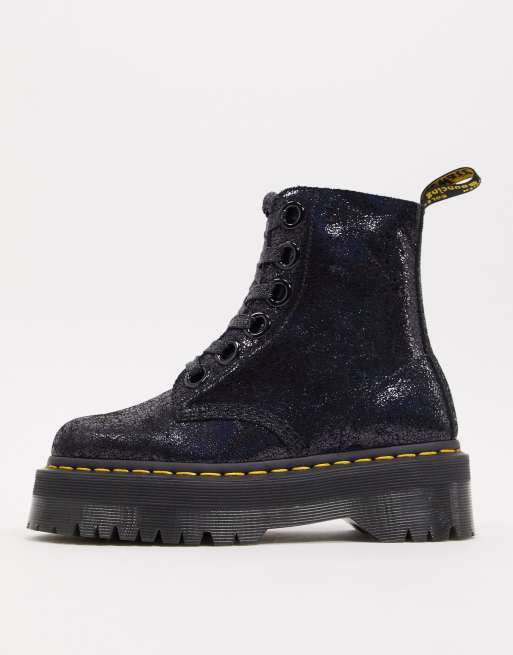 Molly glitter cheap dr martens black