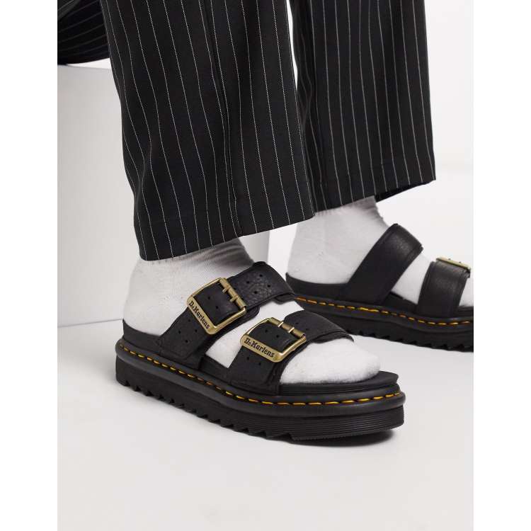 Dr Martens myles ii double strap sandals in black