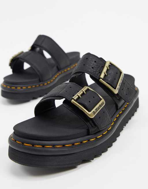 Dr Martens myles ii double strap sandals in black