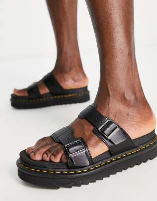 Dr Martens myles slider sandals black brando