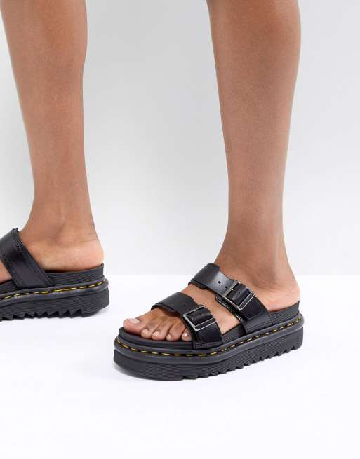 Dr Martens Myles Two Strap Flat Sandals