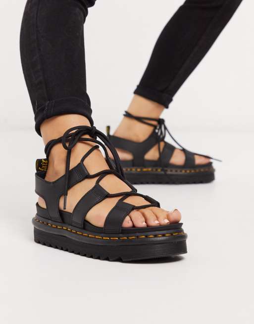 Womens doc hot sale martens sandals