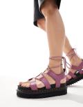 Dr Martens Nartilla sandals in purple