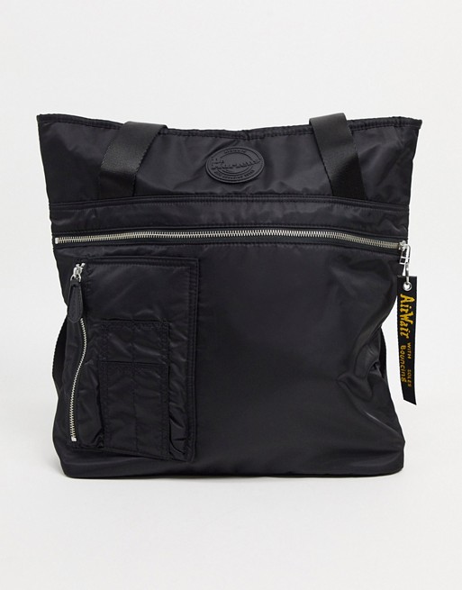 Dr Martens nylon tote bag in black AB086001