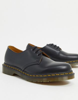 Dr Martens – Original – 3-Ösen-Schuhe in Schwarz